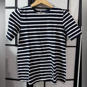 Gap Striped Navy and White Short Sleeve Dress